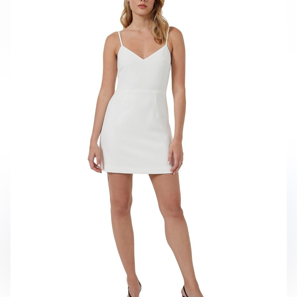 FRENCH CONNECTION Whisper White Mini Dress Size 12